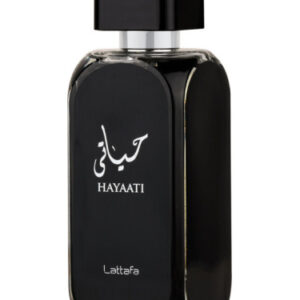 عطر ادکلن حیاتی لطافه (Lattafa Hayaati)، عطری ماندگار و لوکس با ترکیبی از نت‌های چوبی، گلی و مرکباتی که حس تازگی و جذابیت را به همراه دارد.