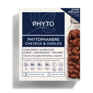 قرص فیتو فانر PHYTO PHANERE - مکمل طبیعی برای تقویت مو و ناخن، حاوی ویتامین‌ها و عصاره‌های گیاهی برای بهبود سلامت و زیبایی.
