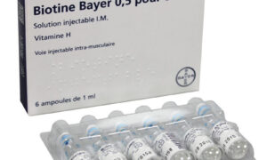 آمپول بیوتین و بپانتین بایر 0.5 درصد - 12 عدد آمپول برای تقویت مو و پوست