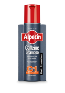 شامپو ضد ریزش مو آلپسین مدل C1 Caffeine با فرمول کافئین، به تقویت و جلوگیری از ریزش مو کمک می‌کند.