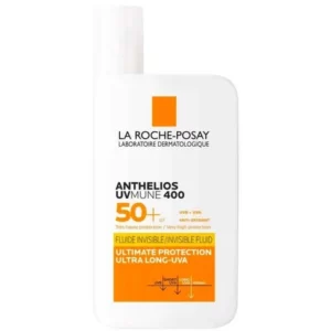 کرم ضد آفتاب بی رنگ لاروش پوزای مدل Anthelios UVMune400 با SPF50، محافظت قوی در برابر اشعه‌های UVA و UVB